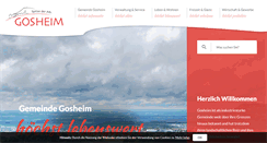 Desktop Screenshot of gosheim.de