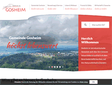 Tablet Screenshot of gosheim.de